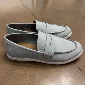 Lands’ End Faux Suede Youth Children’s Kid’s Slip On Oxford Loafers Shoes